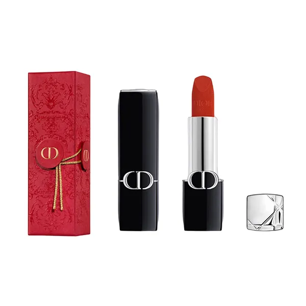 Son Dior Rouge Dior Lunar New Year Limited Edition 777 Fahenheit Màu Đỏ Cam - Son Môi - Vua Hàng Hiệu