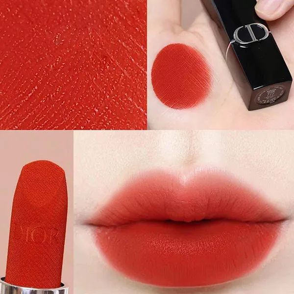 Son Dior Rouge Dior Lunar New Year Limited Edition 777 Fahenheit Màu Đỏ Cam - Son Môi - Vua Hàng Hiệu