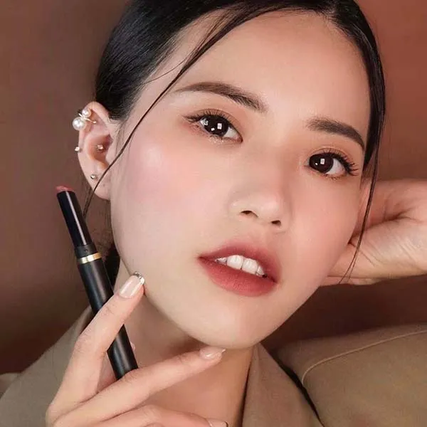 Son MAC Powder Kiss Velvet Blur Slim 880 Rose Mary Màu Hồng Đất 2g