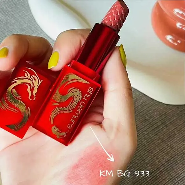 Son Shu Uemura Rouge Unlimited Kinu Matte Lip Color KM BG 933 Màu Cam Đất Ánh Đỏ - Son Môi - Vua Hàng Hiệu