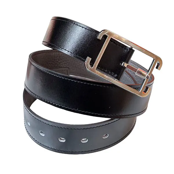 Thắt Lưng Nam Hermès Black Belt 2 Mặt Màu Đen