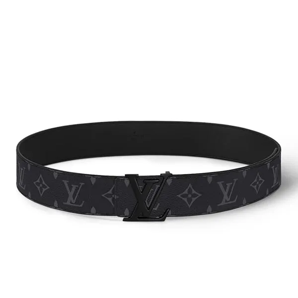 Thắt Lưng Nam Louis Vuitton LV Initiales Belt 40mm M0449Q Màu Đen Xám Size 85