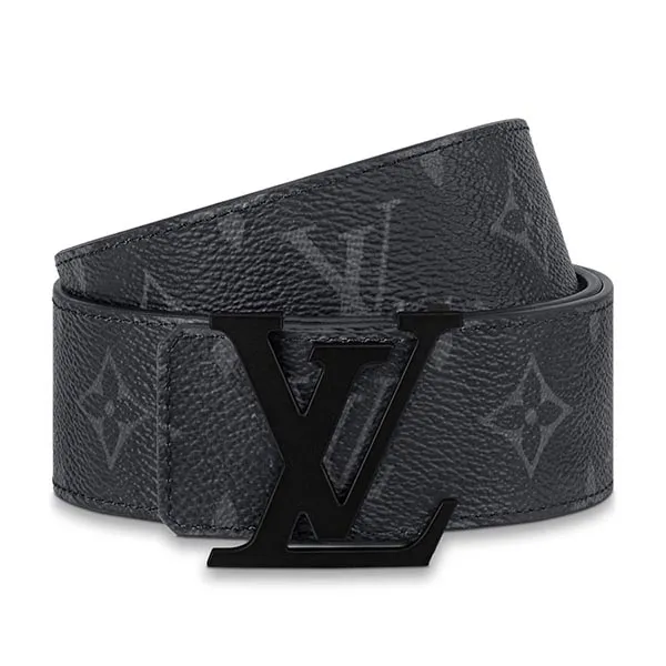 Thắt Lưng Nam Louis Vuitton LV Initiales Belt 40mm M0449Q Màu Đen Xám Size 85