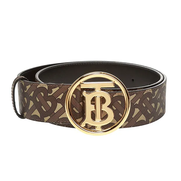 Thắt Lưng Nữ Burberry Logo TB Belt Màu Nâu Họa Tiết Size S - Thắt lưng - Vua Hàng Hiệu