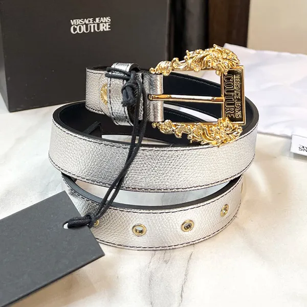 Thắt Lưng Nữ Versace Jeans Couture Belt Other Materials Màu Bạc Size 70 - Thắt lưng - Vua Hàng Hiệu