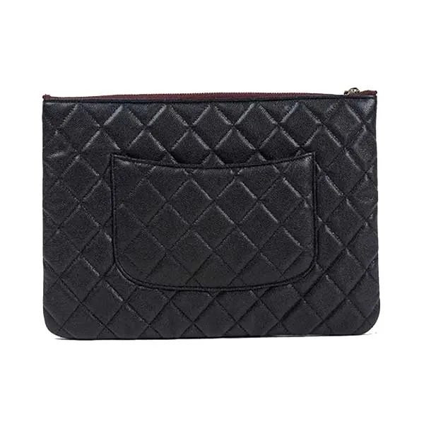 Túi Cầm Tay Chanel Pouch Classic Màu Đen