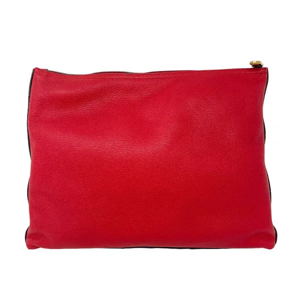 Túi Cầm Tay Gucci Clutch Red Leather Màu Đỏ