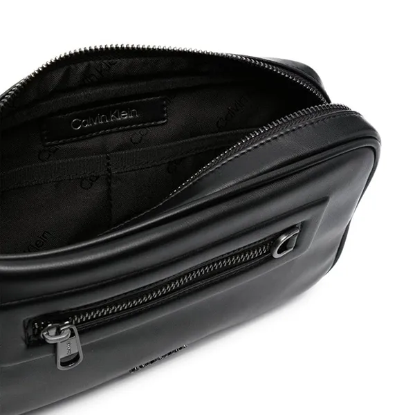 Túi Cầm Tay Nam Calvin Klein CK Elevated Slim Washbag Màu Đen