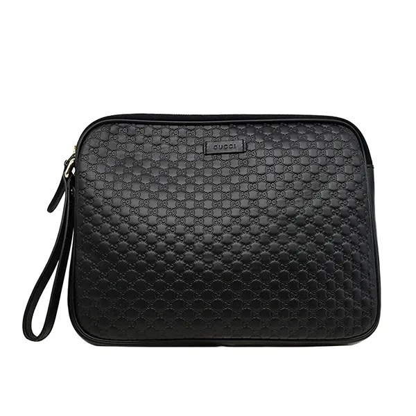 Túi Cầm Tay Nam Gucci GG Microguccissima Leather Clutch Màu Đen - Túi xách - Vua Hàng Hiệu