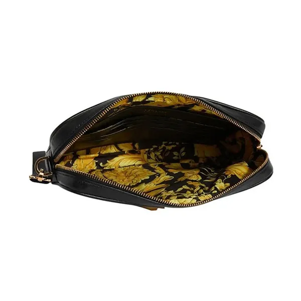 Túi Cầm Tay Nam Versace Medusa Plaque Clutch Bag Black Gold DP88507-DVT8ME-1B00V Màu Đen - Túi xách - Vua Hàng Hiệu