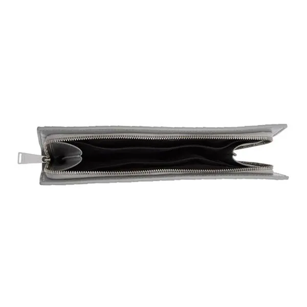 Túi Cầm Tay Nữ Bottega Veneta Intrecciato Strap Clutch Bag 592855 VMBI0 1429 Màu Xám
