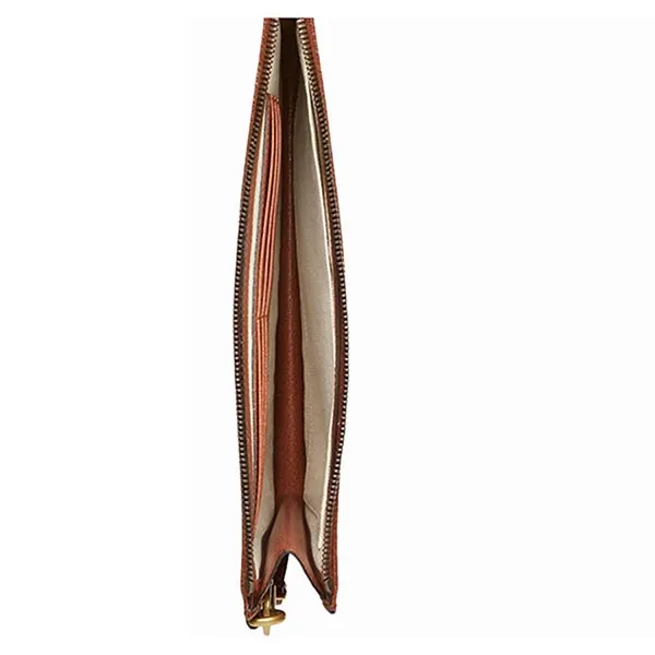 Túi Cầm Tay Unisex Gucci X NY Yankees Patch Classic GG Canvas Clutch 547796 Màu Nâu - Túi xách - Vua Hàng Hiệu