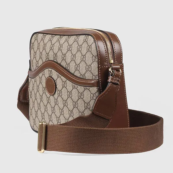 Túi Đeo Chéo Gucci Messenger With Interlocking G 675891 92THG 8563 Màu Nâu