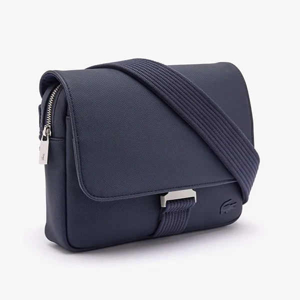 Túi Đeo Chéo Nam Lacoste Classic IPad Pocket Flap Close Bag NH4428HC 021 Màu Xanh Navy