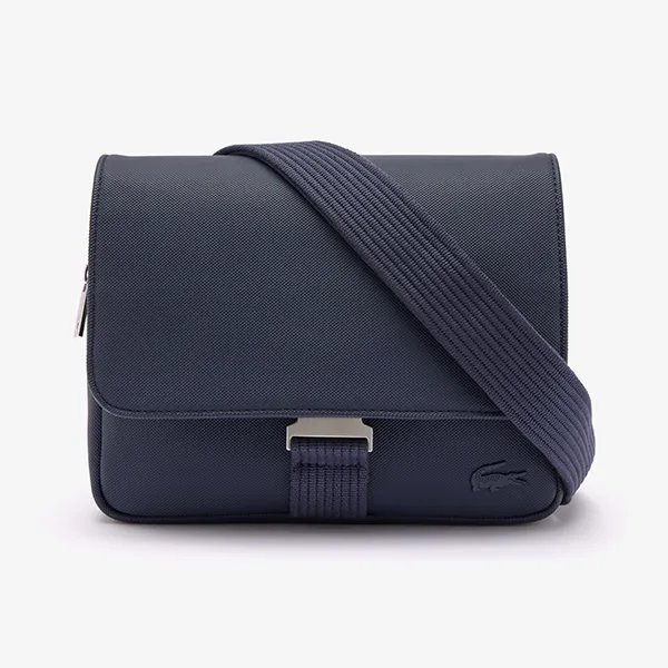 Túi Đeo Chéo Nam Lacoste Classic IPad Pocket Flap Close Bag NH4428HC 021 Màu Xanh Navy