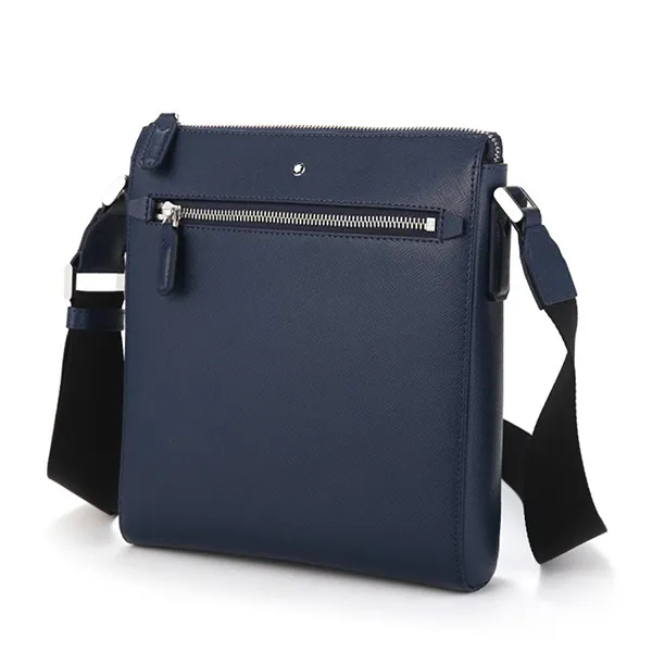 Túi Đeo Chéo Nam MontbLanc Sartorial Envelope Bag 126745 Màu Xanh
