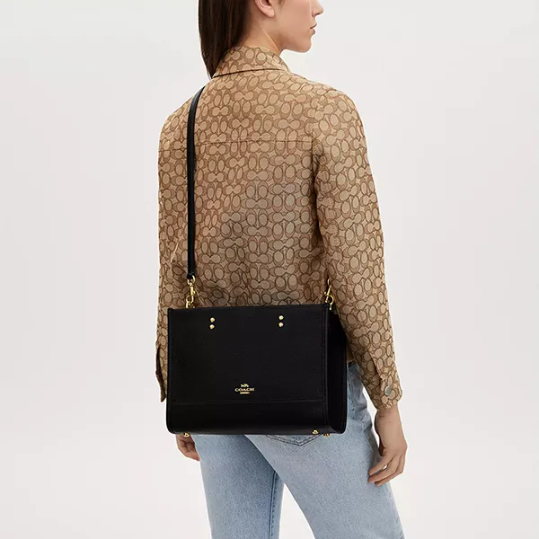 Túi Đeo Chéo Nữ Coach Dempsey Carryall CO976 Màu Đen