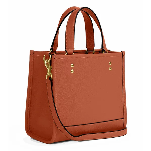 Túi Đeo Chéo Nữ Coach Dempsey Tote 22 CO971 Màu Nâu Cam
