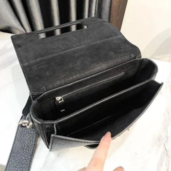 Túi Đeo Chéo Nữ Dior J'Adior Shoulder Bag In Black Grained Leather Màu Đen - Túi xách - Vua Hàng Hiệu