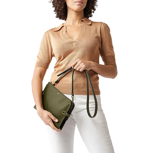 Túi Đeo Chéo Nữ Fossil Kier Crossbody Bag ZB1697376 Màu Xanh Rêu - Túi xách - Vua Hàng Hiệu