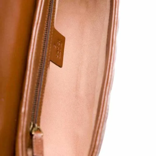 Túi Đeo Chéo Nữ Gucci GG Marmont Mini Matelasse Shoulder Bag Brown ‎Màu Nâu