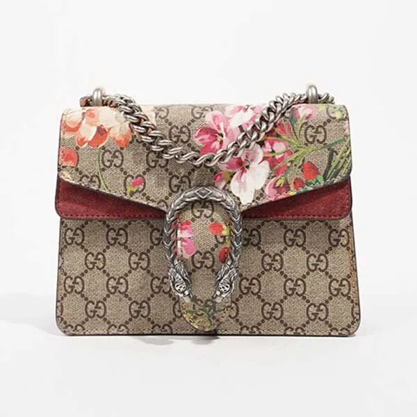 Túi Đeo Chéo Nữ Gucci Women’s Dionysus Mini Màu Be Đỏ