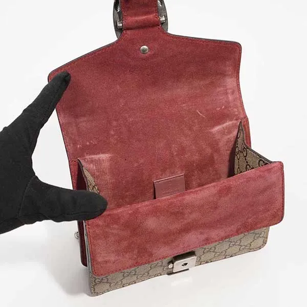 Túi Đeo Chéo Nữ Gucci Women’s Dionysus Mini Màu Be Đỏ