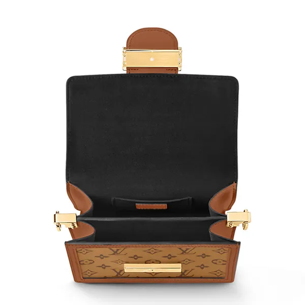 Túi Đeo Chéo Nữ Louis Vuitton LV Dauphine Mini Monogram Brown M45959 Màu Nâu Đen - 4