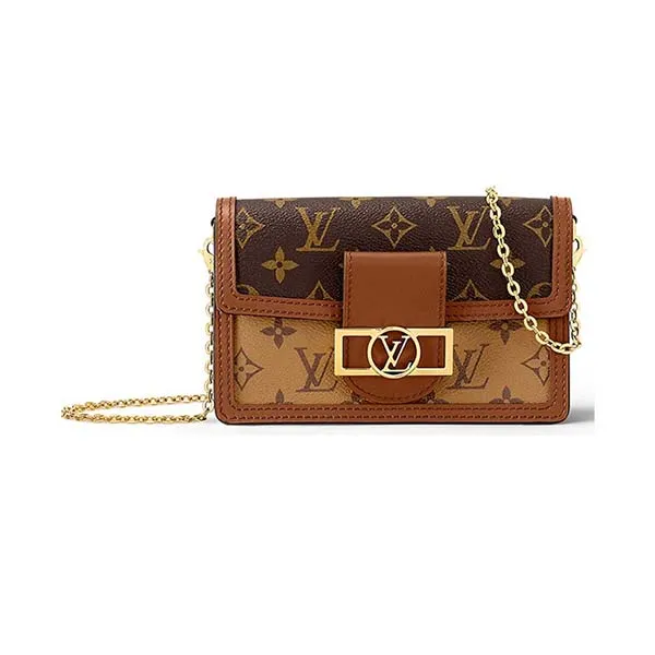 Túi Đeo Chéo Nữ Louis Vuitton LV Dauphine Woc Monogram Canvas Màu Nâu - Túi xách - Vua Hàng Hiệu