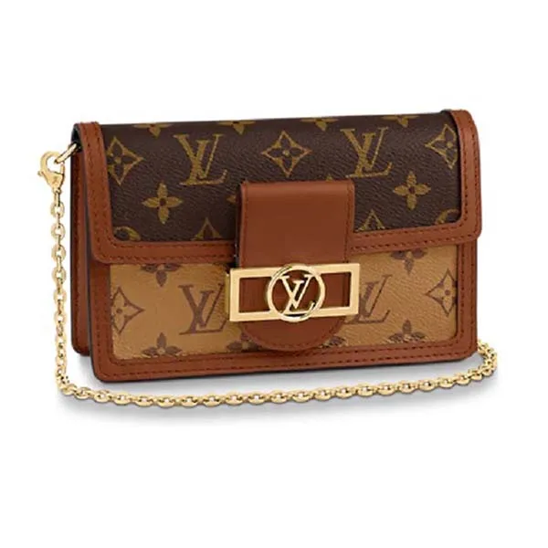 Túi Đeo Chéo Nữ Louis Vuitton LV Dauphine Woc Monogram Canvas Màu Nâu - Túi xách - Vua Hàng Hiệu