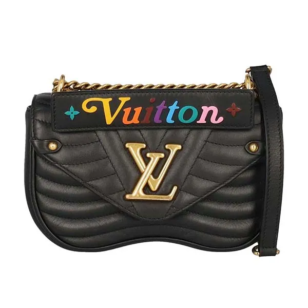 Túi Đeo Chéo Nữ Louis Vuitton LV M51683 New Wave Chain PM Shoulder Bag Màu Đen - Túi xách - Vua Hàng Hiệu