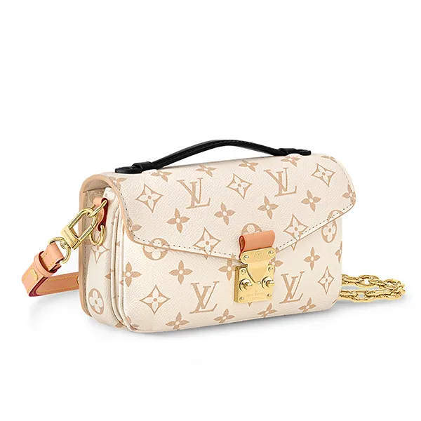 Túi Đeo Chéo Nữ Louis Vuitton LV Pochette Métis East West M46914 Màu Kem - Túi xách - Vua Hàng Hiệu