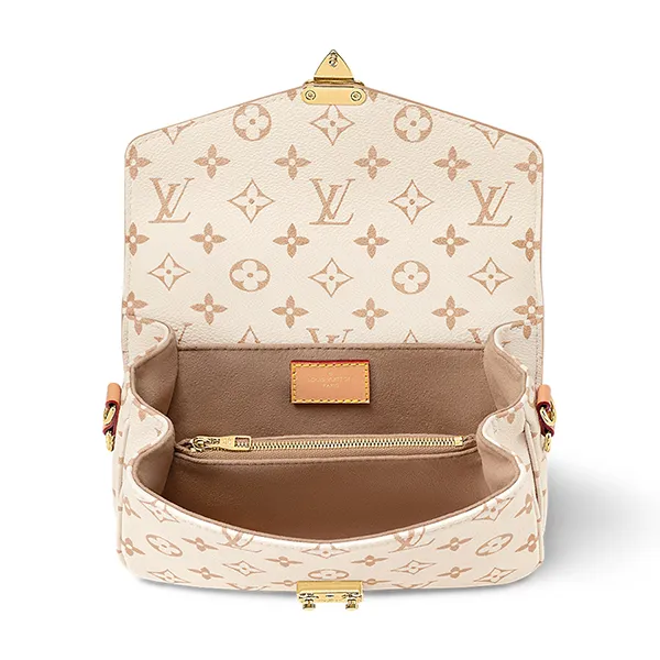 Túi Đeo Chéo Nữ Louis Vuitton LV Pochette Métis East West M46914 Màu Kem - Túi xách - Vua Hàng Hiệu