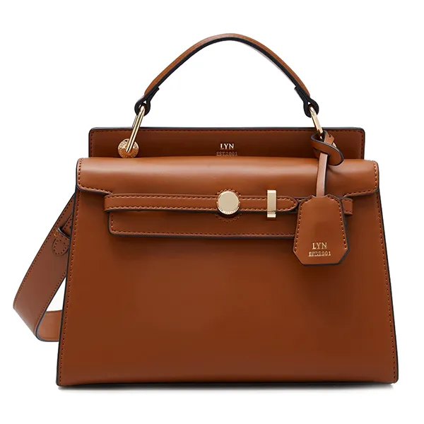 Túi Đeo Chéo Nữ Lyn Anderson Top Handle M Crossbody Bags LL24CBS056 Màu Nâu