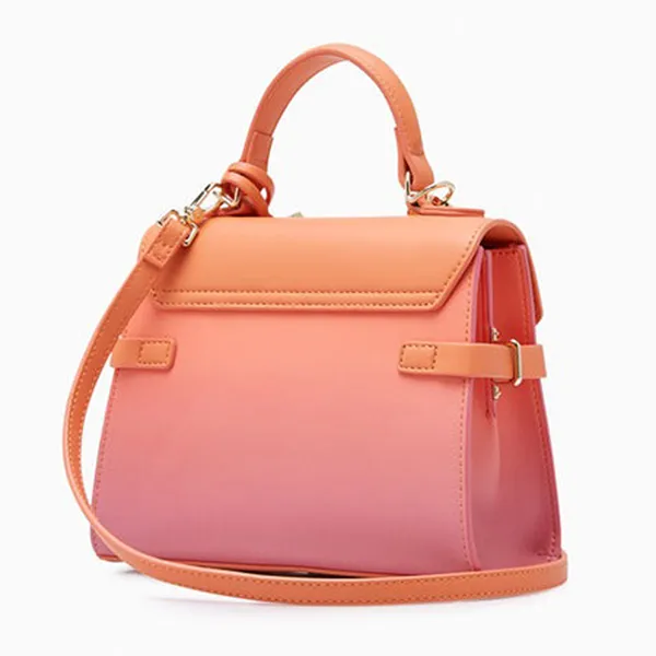 Túi Đeo Chéo Nữ Lyn Re-Edit Ray Fineness Flap S Crossbody Bags LL24CBS190 Màu Hồng Cam