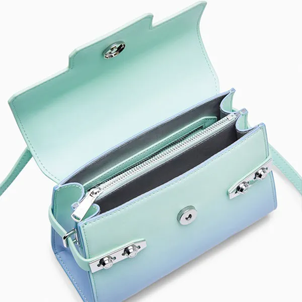 Túi Đeo Chéo Nữ Lyn Re-Edit Ray Fineness Flap S Crossbody Bags LL24CBS190 Màu Xanh Mint