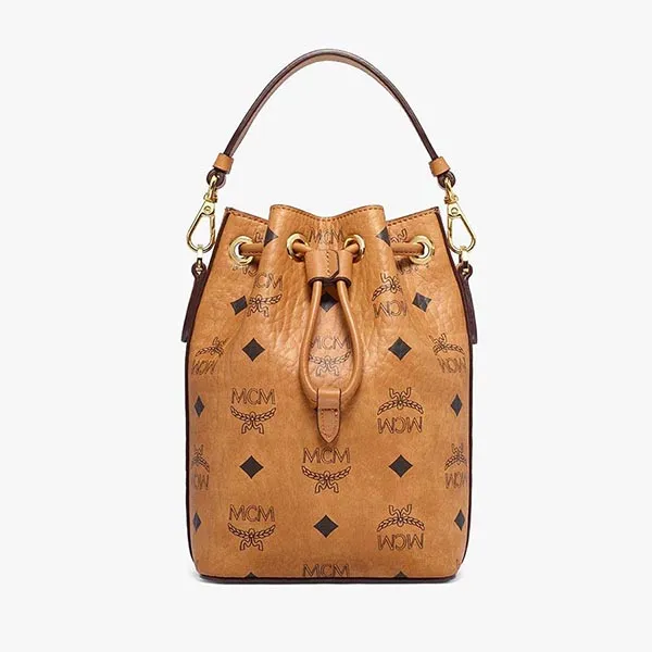 Túi Đeo Chéo Nữ MCM Park RMWDBSXL02C001abbit Bucket Bag in Visetos Màu Nâu