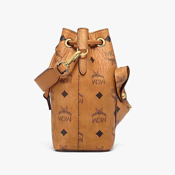 Túi Đeo Chéo Nữ MCM Park RMWDBSXL02C001abbit Bucket Bag in Visetos Màu Nâu