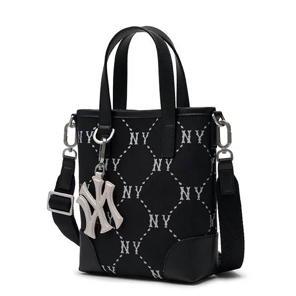Túi Đeo Chéo Nữ MLB Diamond Monogram Jacquard Mini Cross Bag New York Yankees 3ACRS054N-50BKS Màu Đen