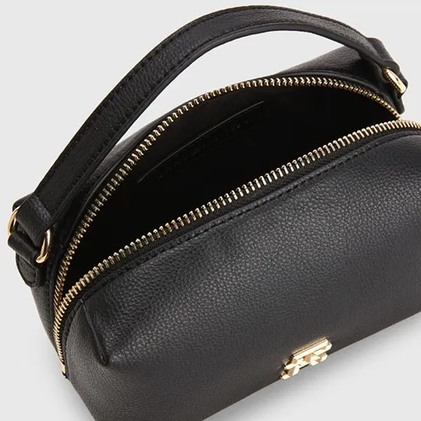 Túi Đeo Chéo Nữ Tommy Hilfiger Small Monogram Crossover Bag AW0AW14511 Màu Đen