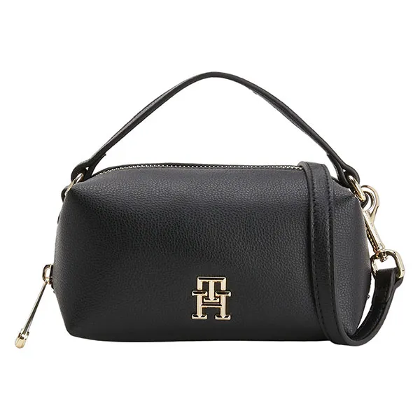 Túi Đeo Chéo Nữ Tommy Hilfiger Small Monogram Crossover Bag AW0AW14511 Màu Đen