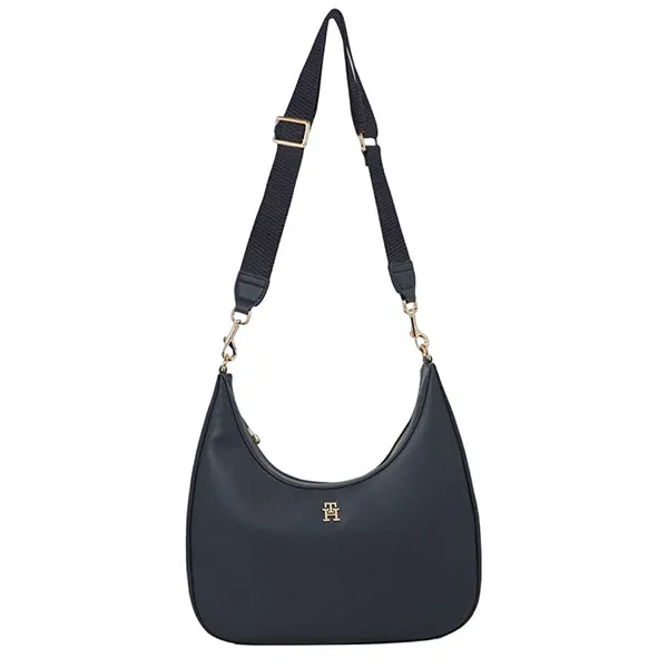 Túi Đeo Chéo Nữ Tommy Hilfiger TH Essential Crossbody Bag Black AW16088 Màu Đen - Túi xách - Vua Hàng Hiệu