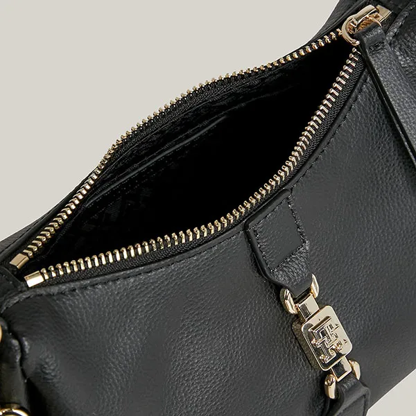 Túi Đeo Chéo Nữ Tommy Hilfiger TH Monogram Horsebit Crossover Bag AW15714 Màu Đen - Túi xách - Vua Hàng Hiệu