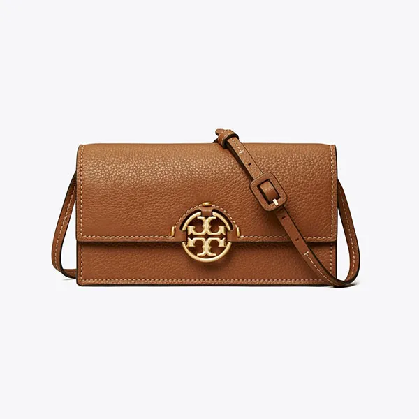 Túi Đeo Chéo Nữ Tory Burch Miller Wallet Crossbody Màu Nâu