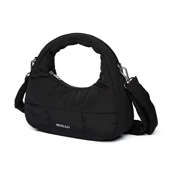 Túi Đeo Chéo Nữ WHOAU Padded Hobo Bag Black Màu Đen - Túi xách - Vua Hàng Hiệu