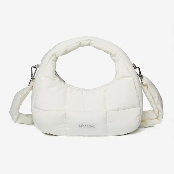 Túi Đeo Chéo Nữ WHOAU Padded Hobo Bag Ivory Màu Trắng Kem - Túi xách - Vua Hàng Hiệu