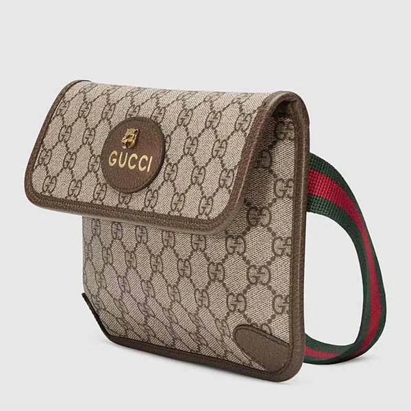Túi Đeo Hông Gucci Vintage GG Supreme Belt Bag 493930 9C2VT 8745 Màu Nâu