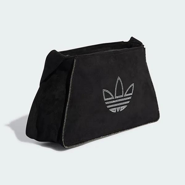 Túi Đeo Vai Nữ Adidas Rhinestones Fake Suede Shoulder Bag Black IT7375 Màu Đen - Túi xách - Vua Hàng Hiệu