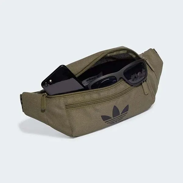 Túi Đeo Vai Nam Adidas Adicolor Classic Waist Bag Màu Xanh Olive - Túi xách - Vua Hàng Hiệu
