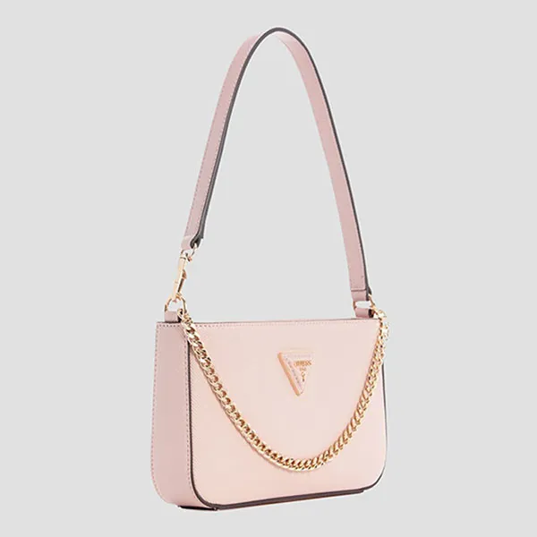 Túi Đeo Vai Nữ Guess Brynlee Mini Top-Zip Shoulder Bag Màu Hồng Phấn - Túi xách - Vua Hàng Hiệu